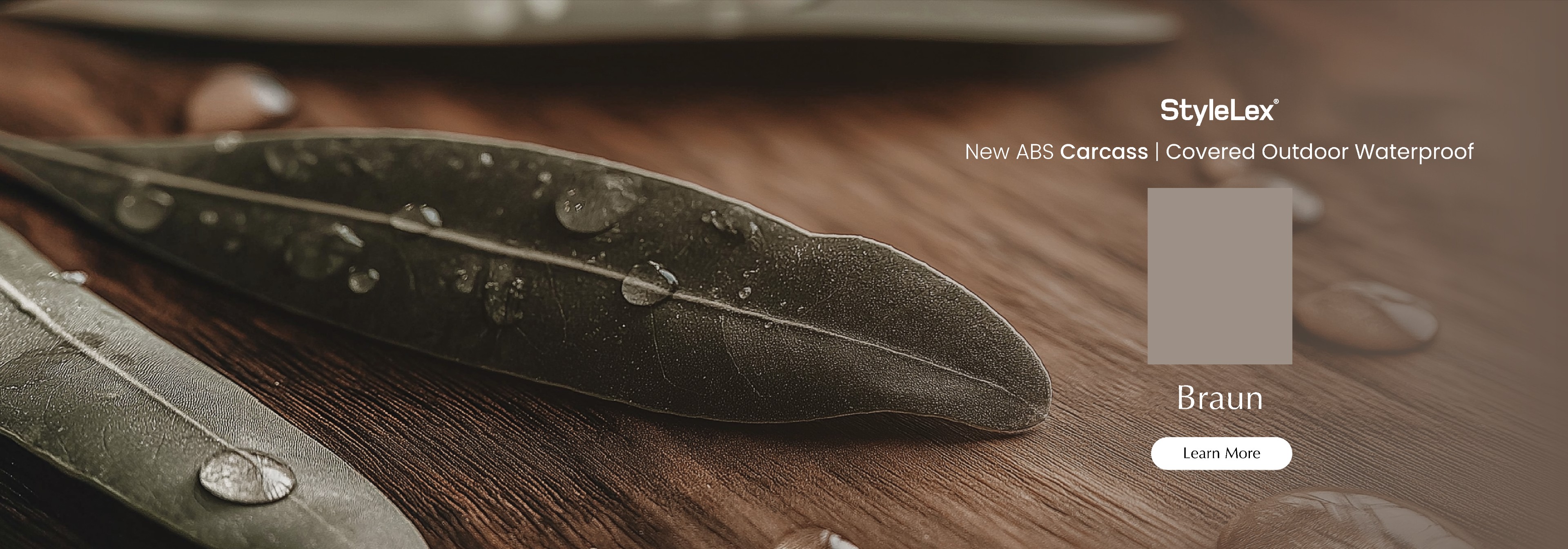 StyleLex Waterproof Braun Banner